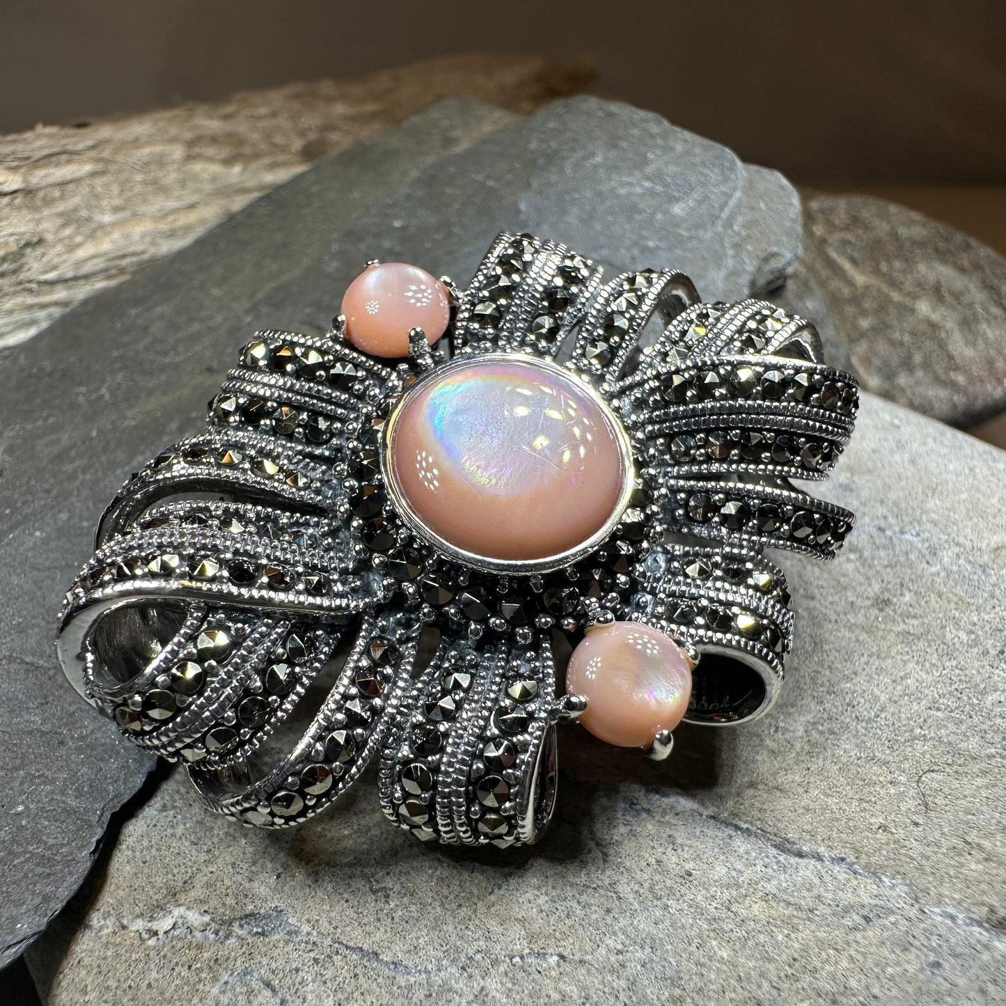 Eula Celtic Knot Brooch in Sterling Silver