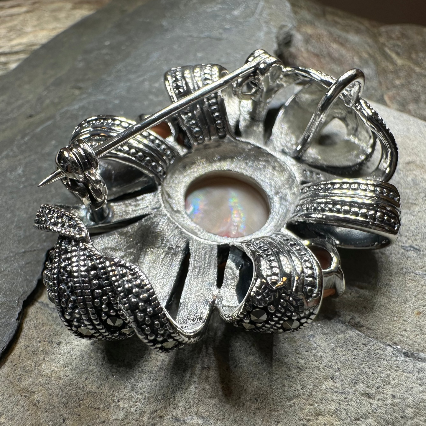 Eula Celtic Knot Brooch in Sterling Silver