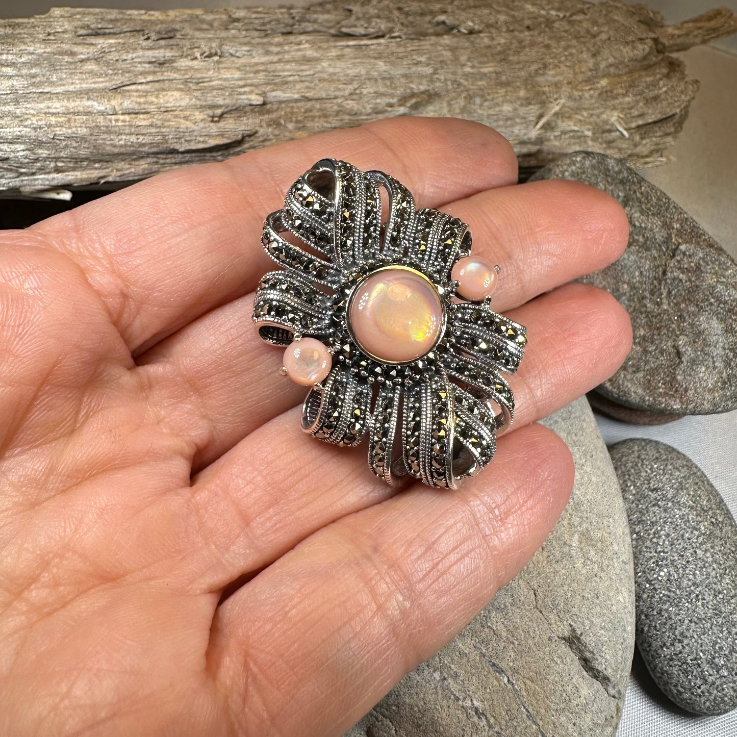 Eula Celtic Knot Brooch in Sterling Silver