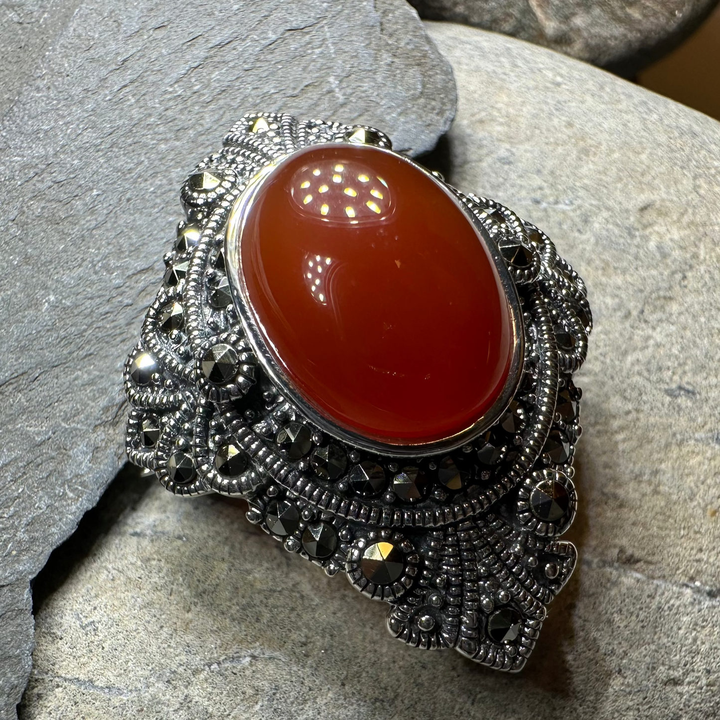 Vintage Style Celtic Brooch in Sterling Silver