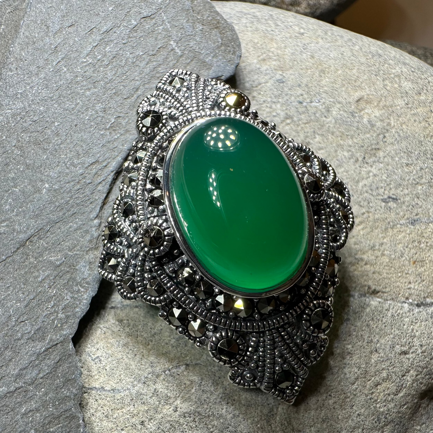 Vintage Style Celtic Brooch in Sterling Silver