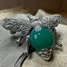 Load image into Gallery viewer, Nectara Marcasite Bee Brooch
