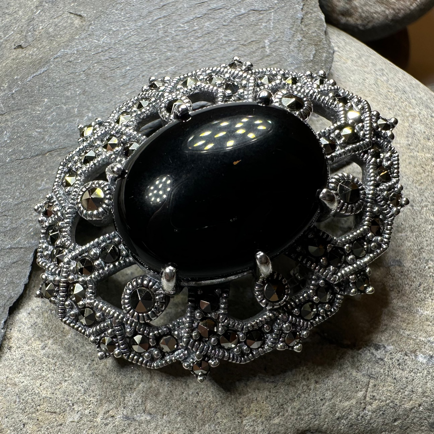 Dorcia Celtic Knot Brooch in Sterling Silver