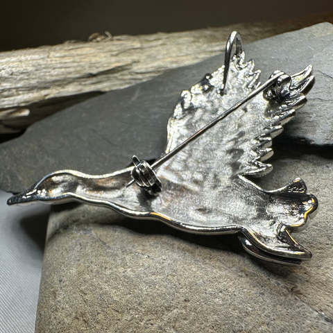 Load image into Gallery viewer, Mallard Duck Marcasite Brooch

