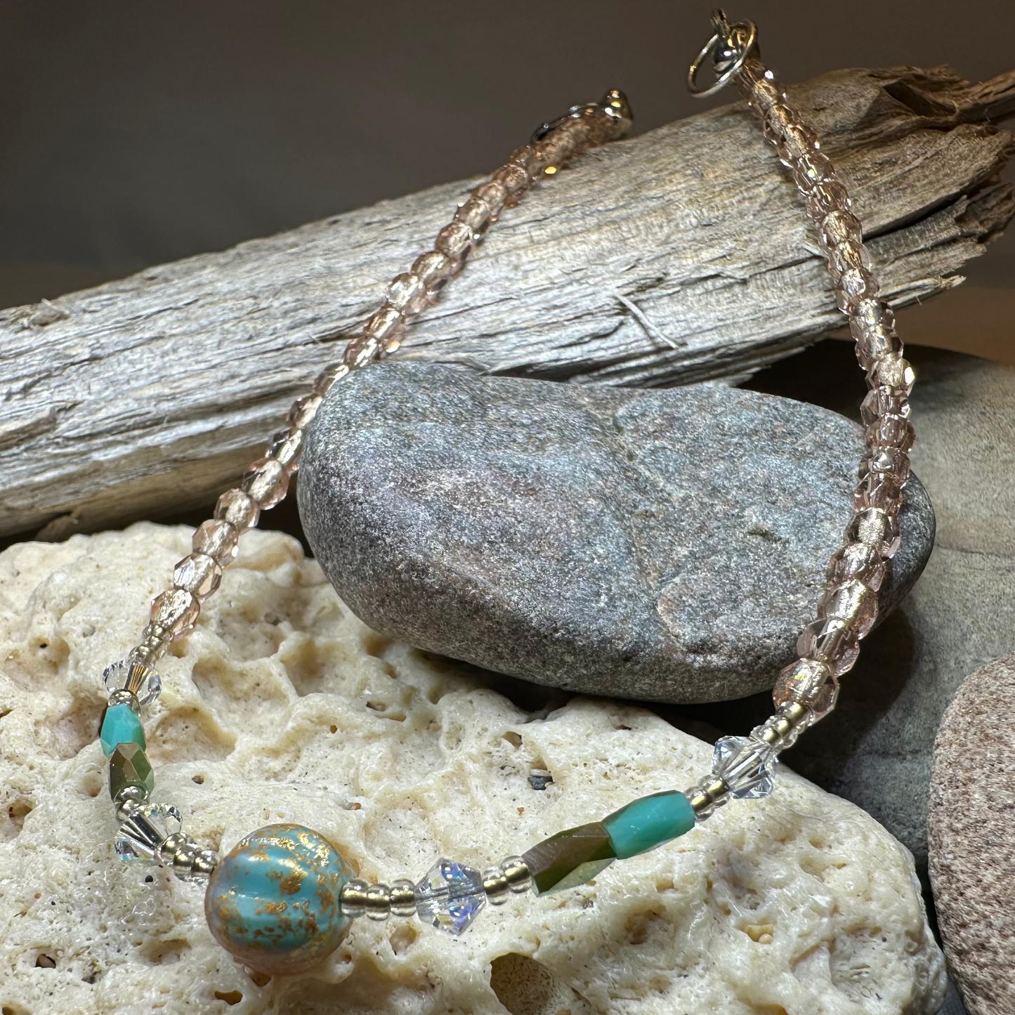 Pastel Crystal Ankle Bracelet — view 5