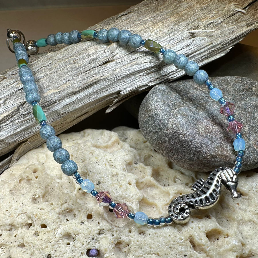 Beachy Seahorse Ankle Bracelet