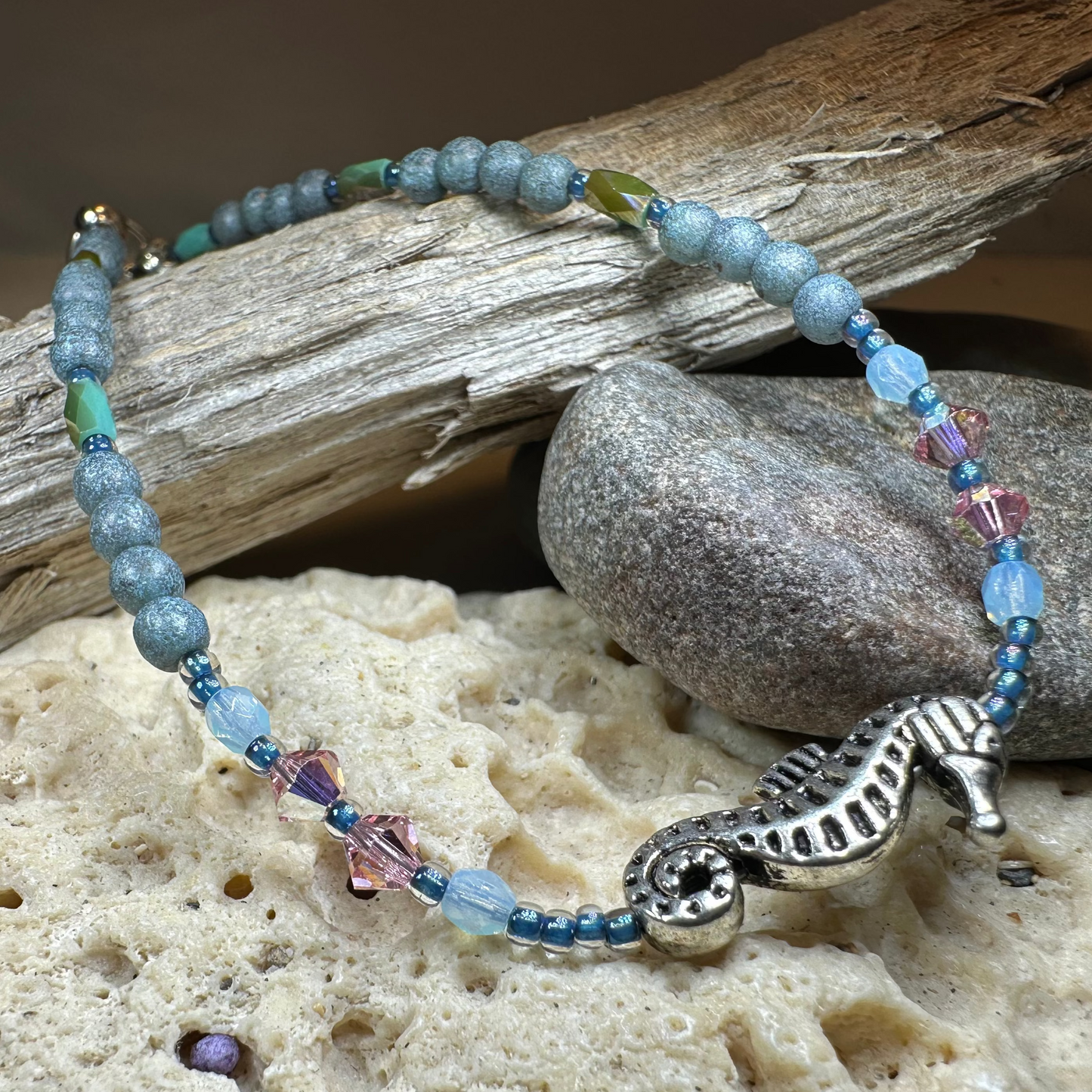 Beachy Seahorse Ankle Bracelet — view 4