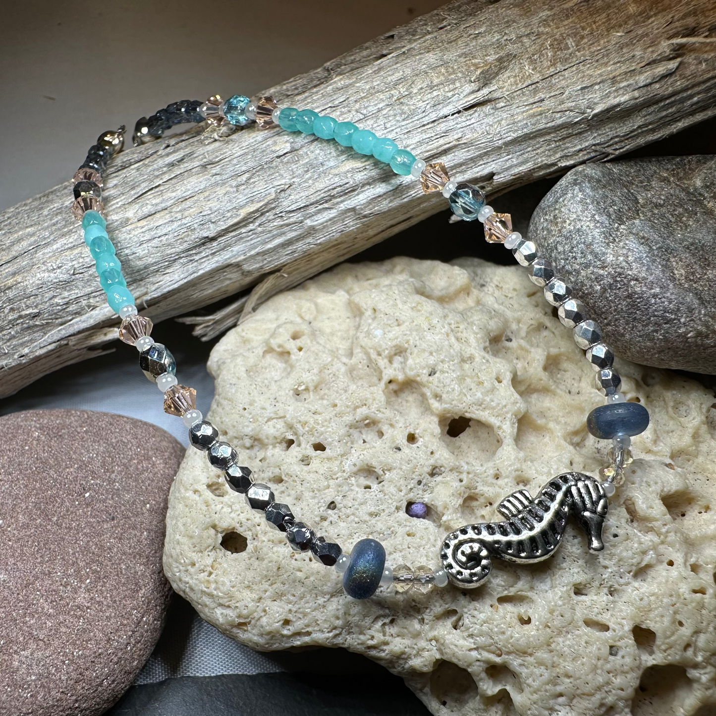 Beachy Seahorse Ankle Bracelet — view 5