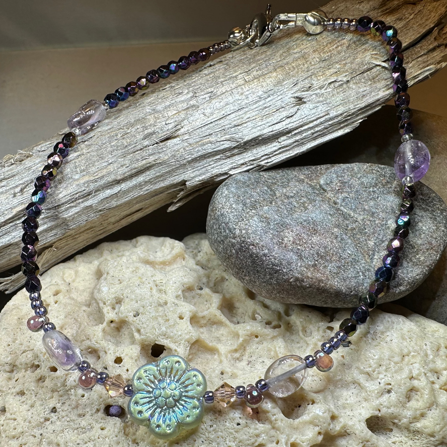 Sunset Flower Ankle Bracelet