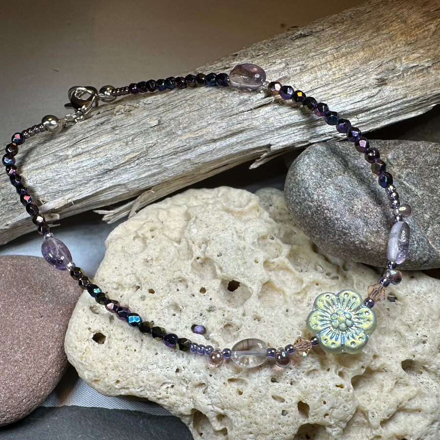 Sunset Flower Ankle Bracelet