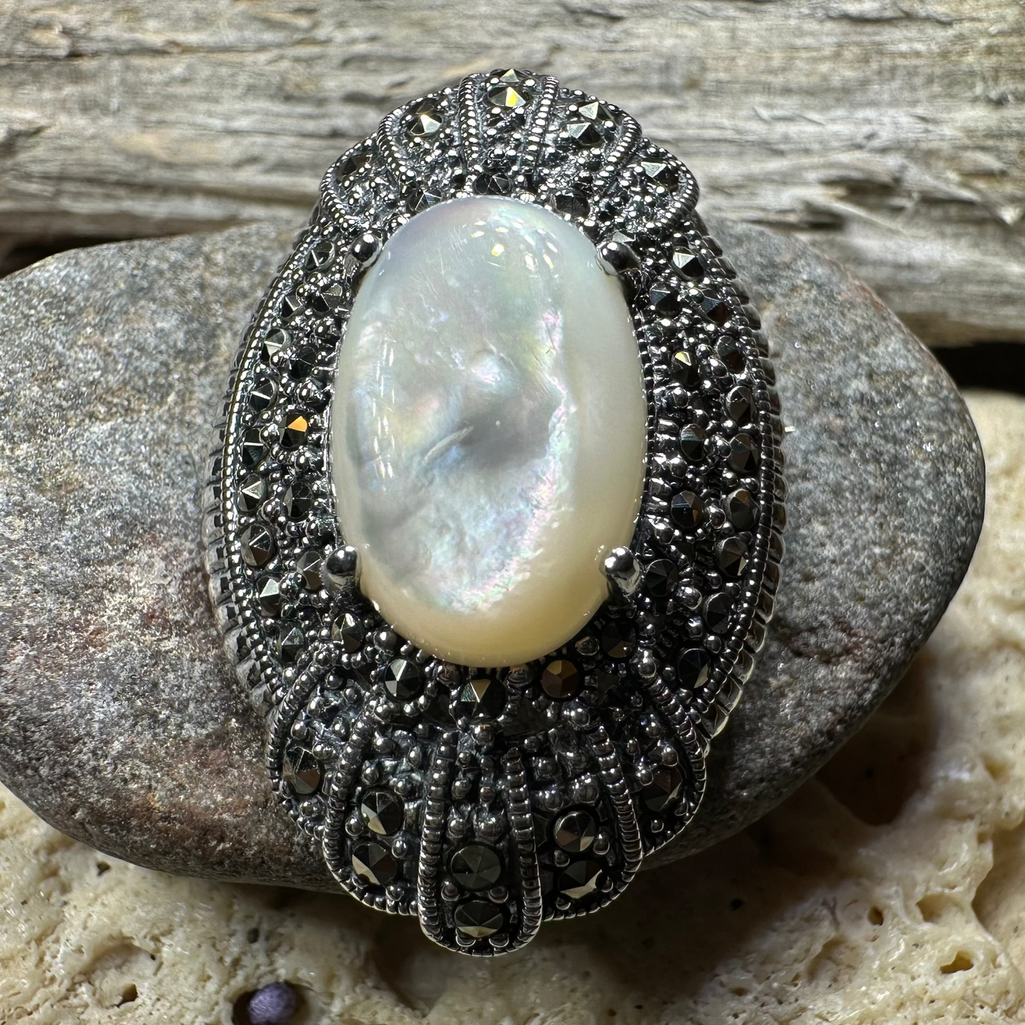 Antheia Celtic Marcasite Brooch