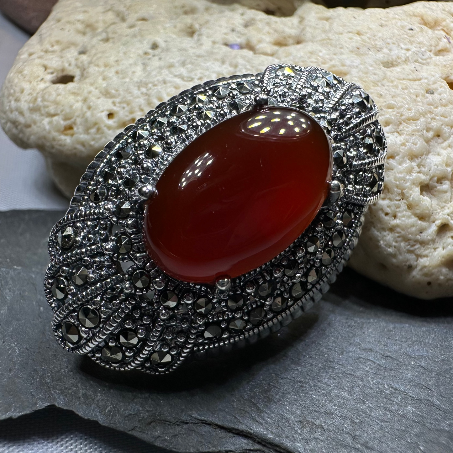 Antheia Celtic Marcasite Brooch