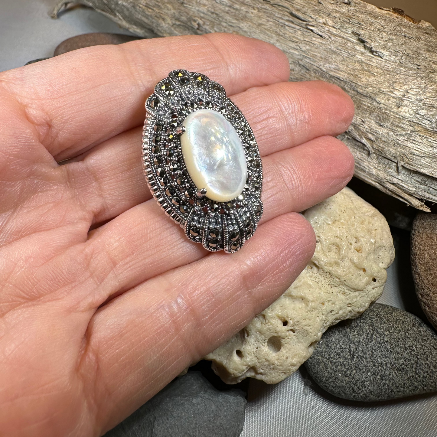 Antheia Celtic Marcasite Brooch