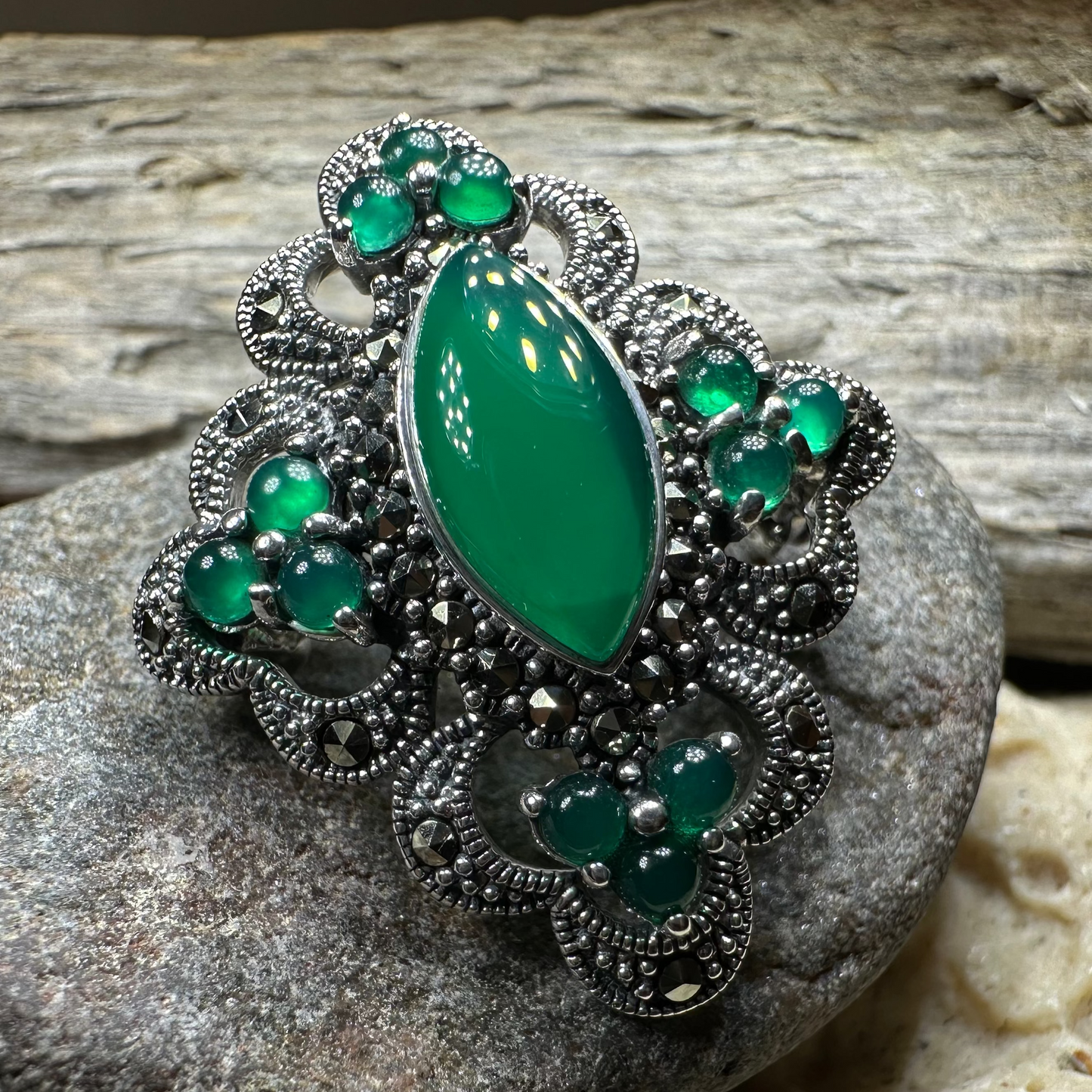 Cybele Celtic Marcasite Brooch