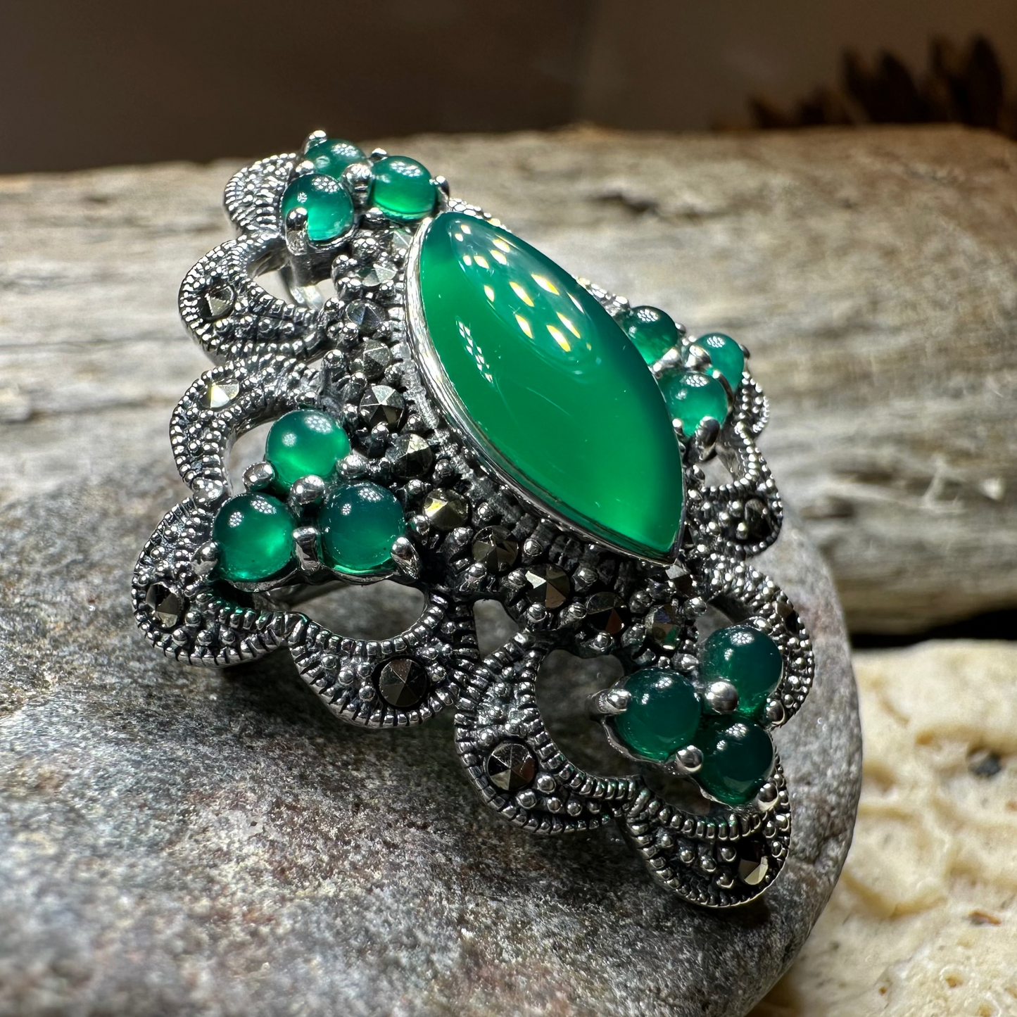 Cybele Celtic Marcasite Brooch
