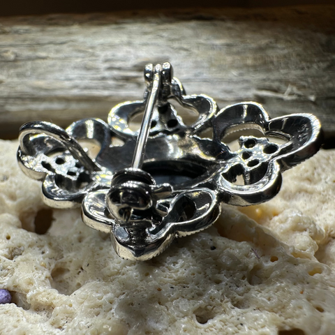 Load image into Gallery viewer, Cybele Celtic Marcasite Brooch
