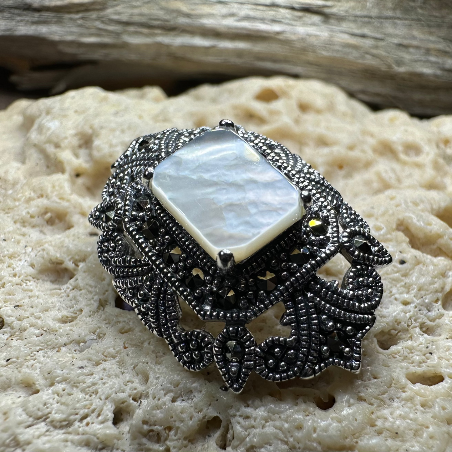 Cella Celtic Marcasite Brooch in Sterling Silver