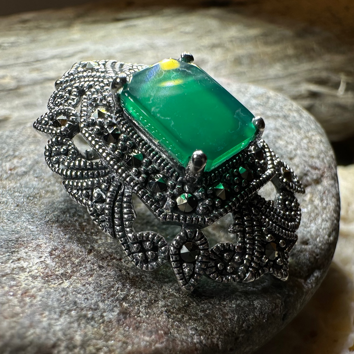 Cella Celtic Marcasite Brooch in Sterling Silver