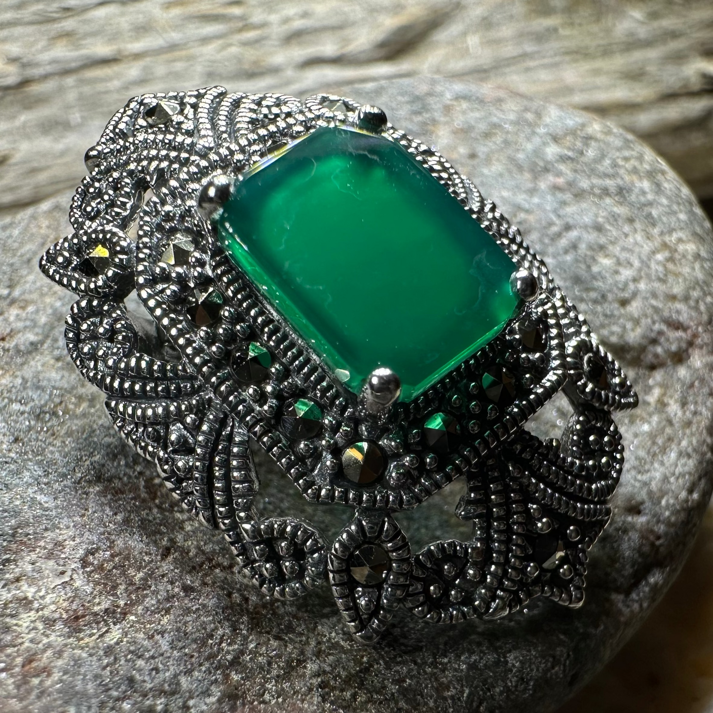 Cella Celtic Marcasite Brooch in Sterling Silver
