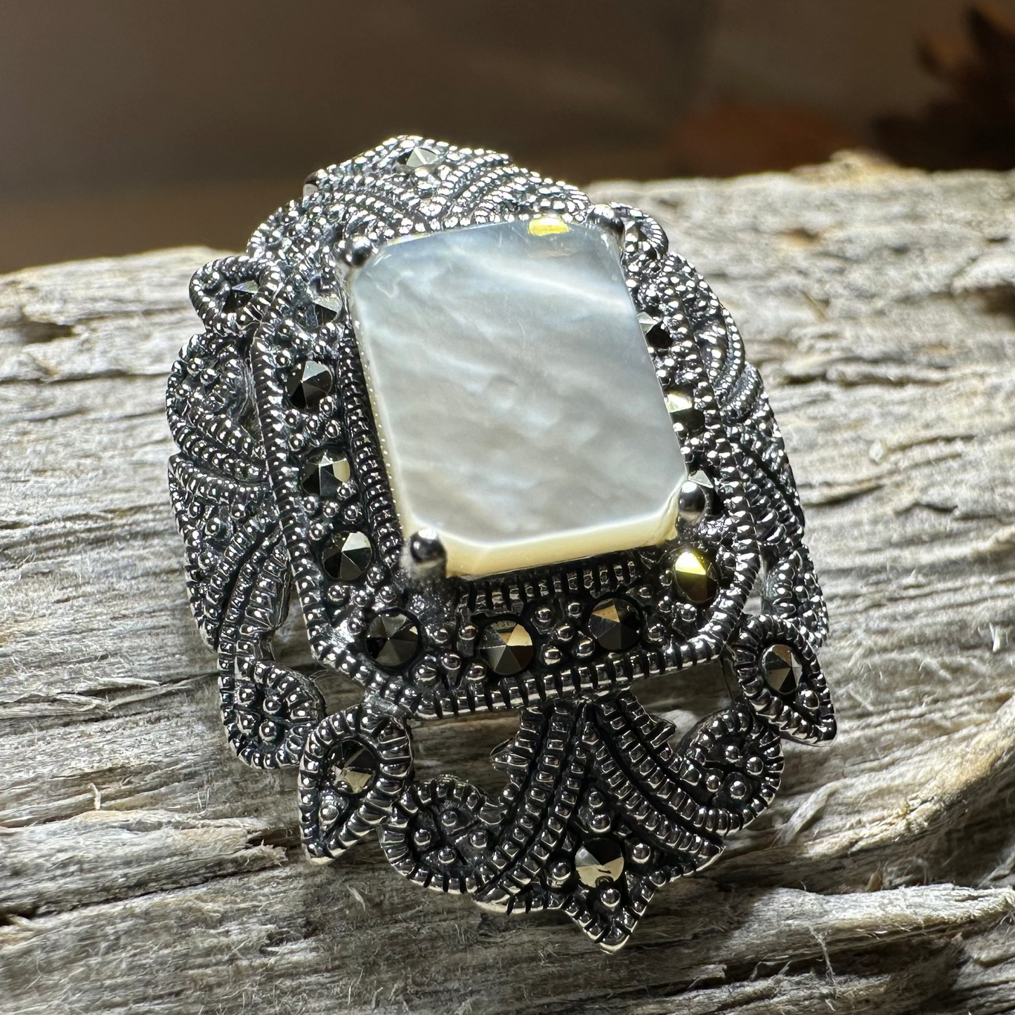 Cella Celtic Marcasite Brooch in Sterling Silver