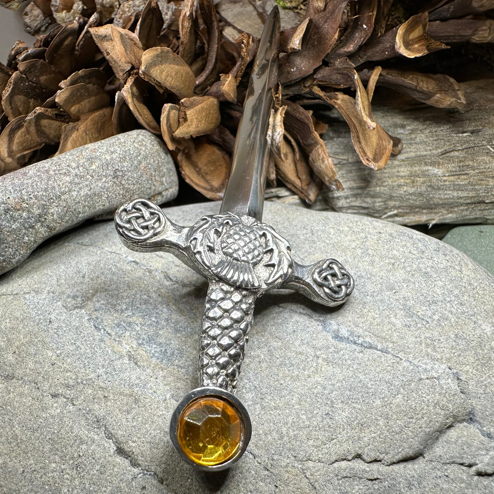 Alexander Scottish Thistle Kilt Pin — view 2