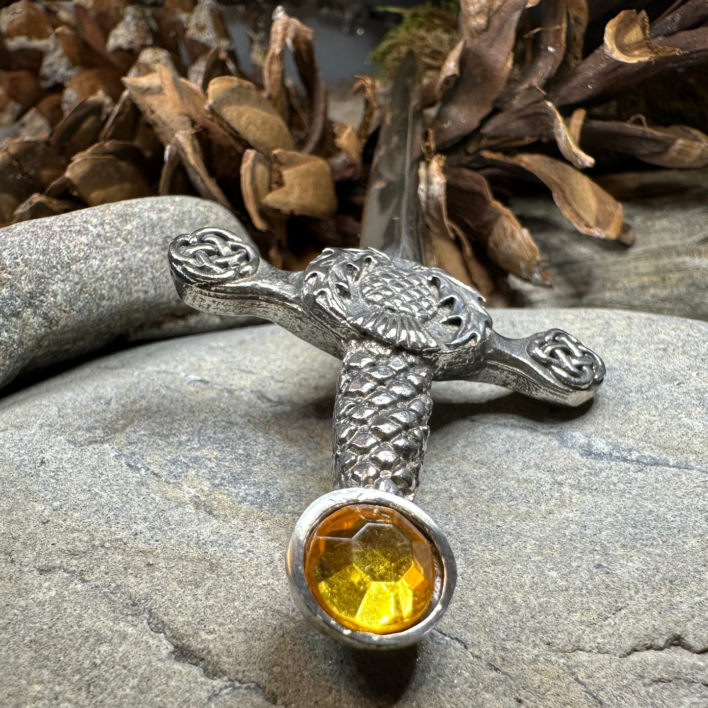 Alexander Scottish Thistle Kilt Pin — view 8
