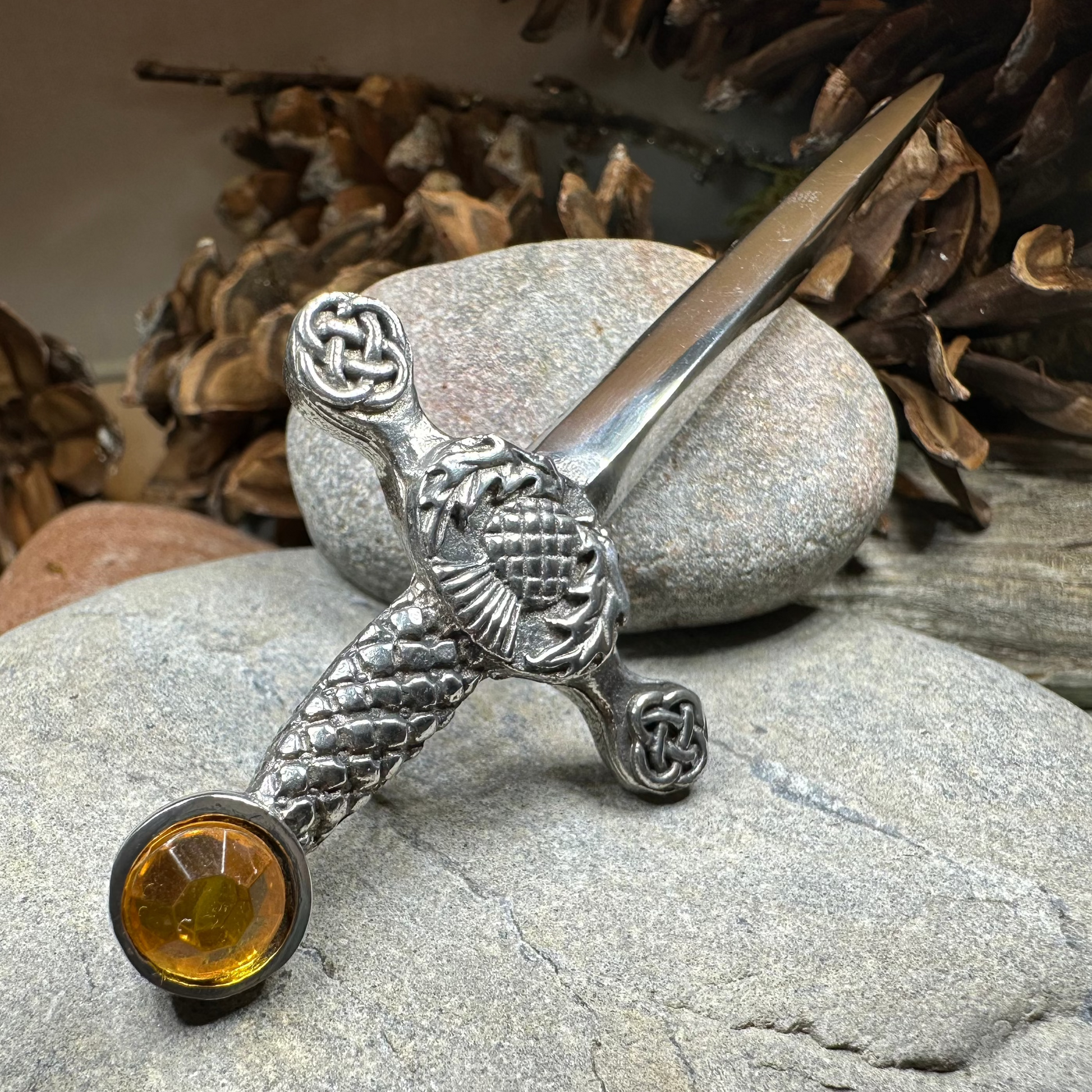 Alexander Scottish Thistle Kilt Pin — view 9