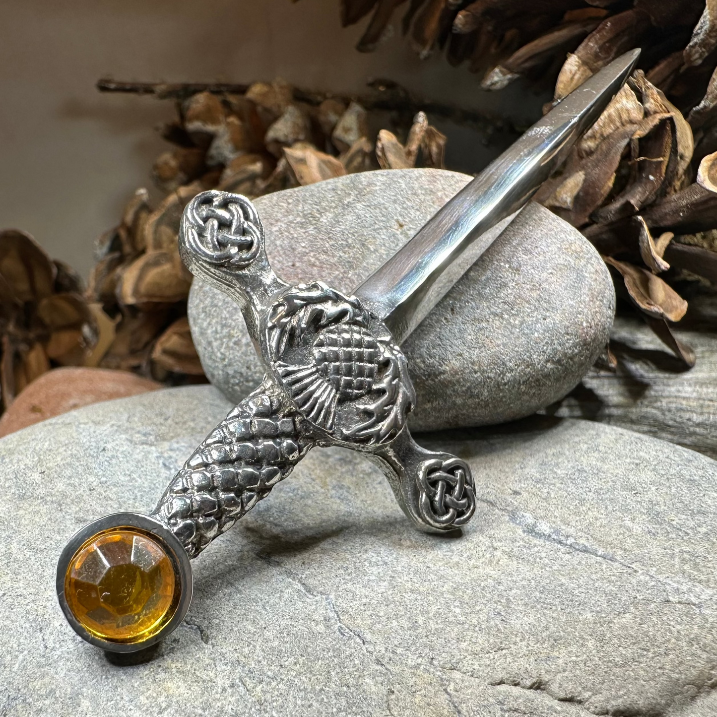 Alexander Scottish Thistle Kilt Pin — view 4