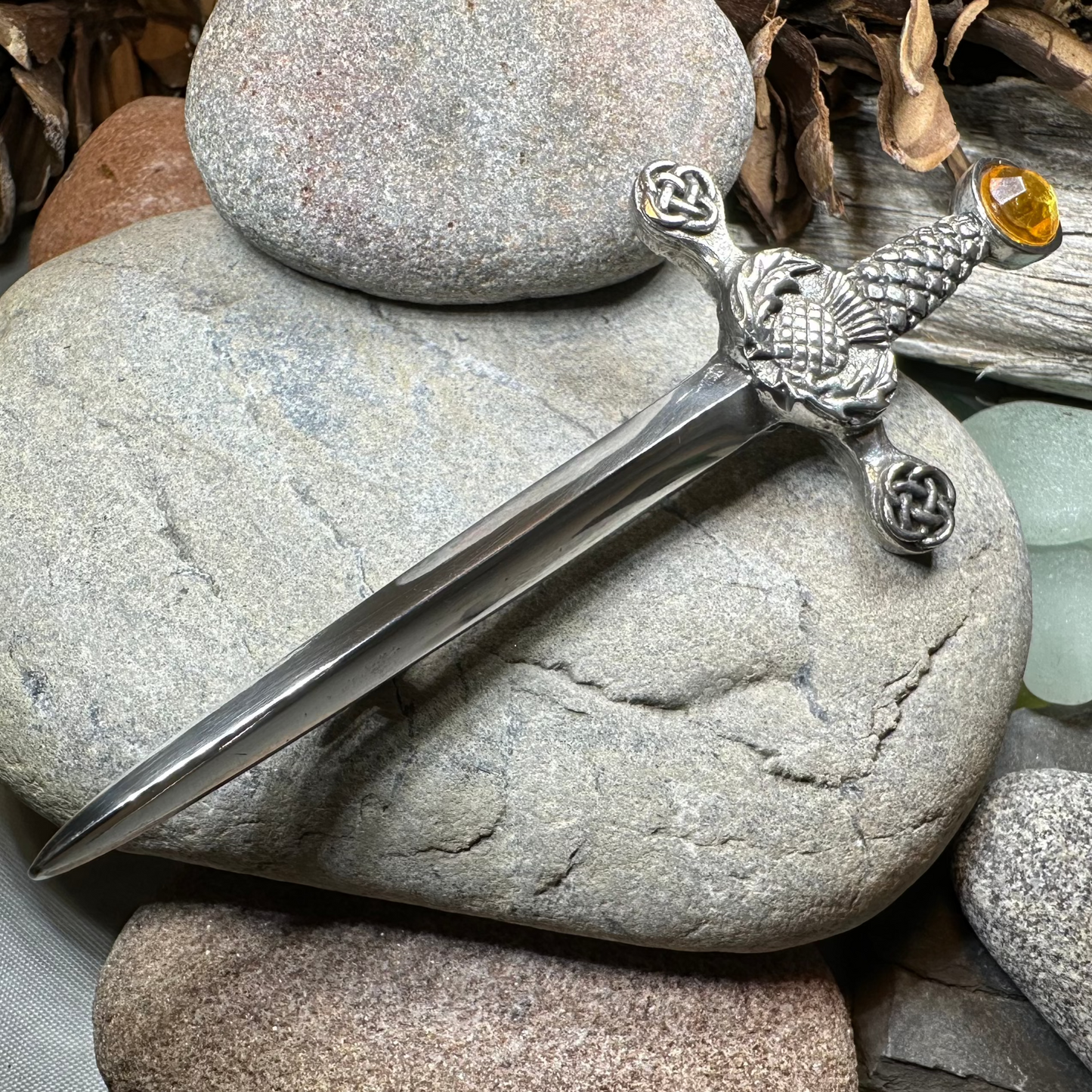 Alexander Scottish Thistle Kilt Pin — view 3