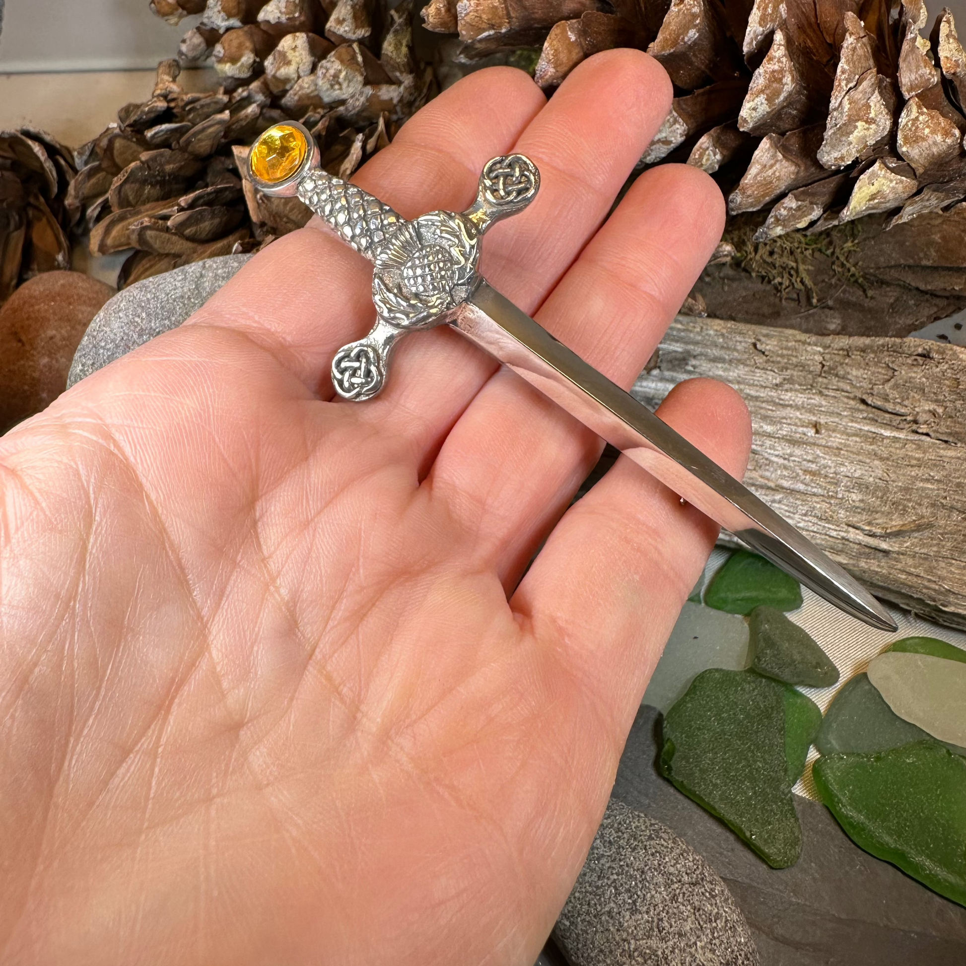 Alexander Scottish Thistle Kilt Pin — view 10