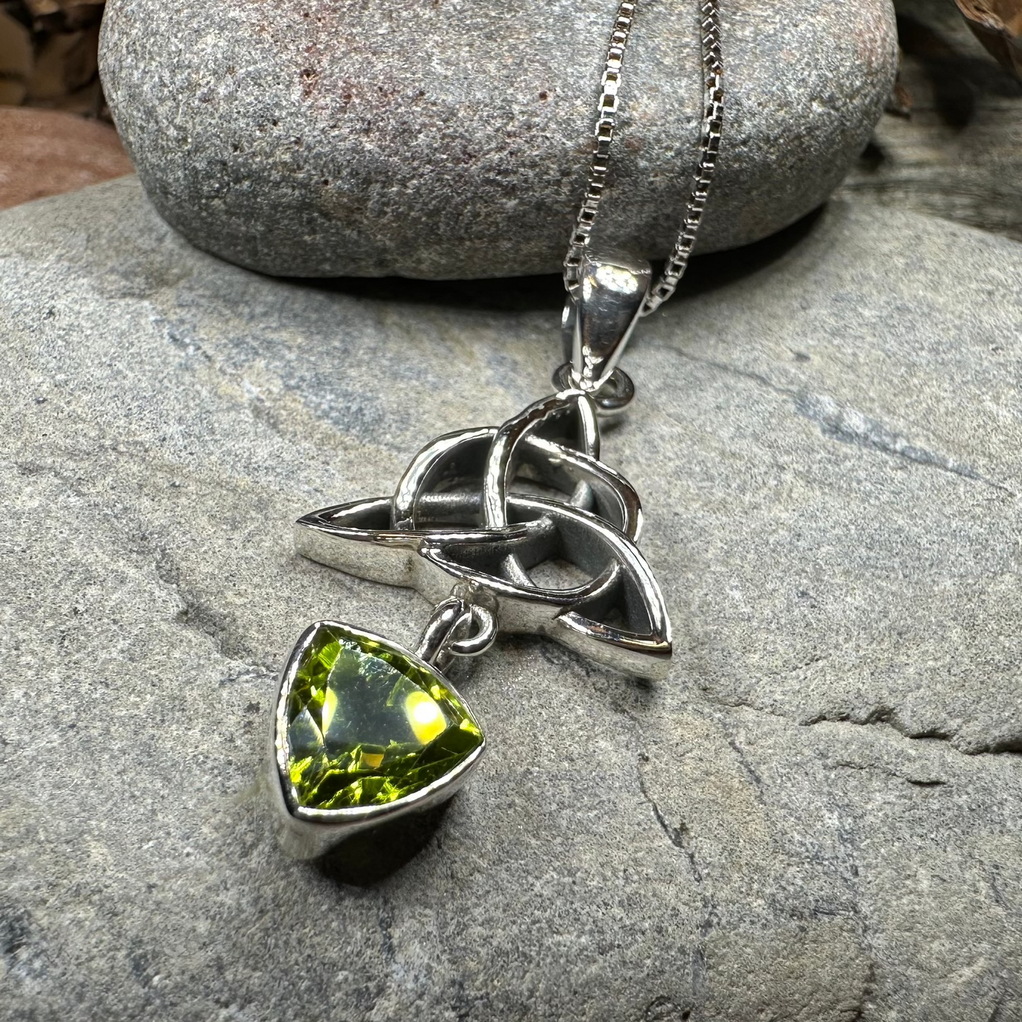 Enchanted Celtic Trinity Knot Necklace in Sterling Silver