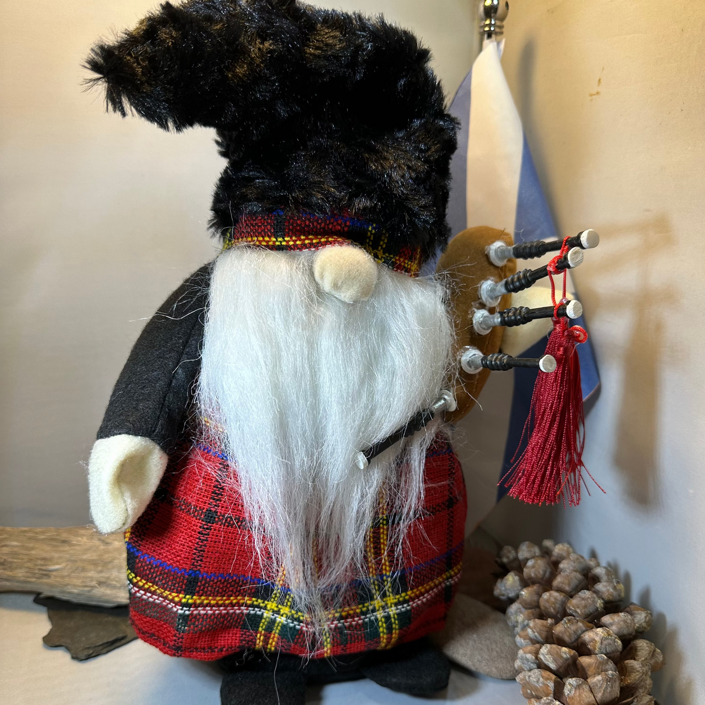 Scottish Bagpiper Gnome Gift