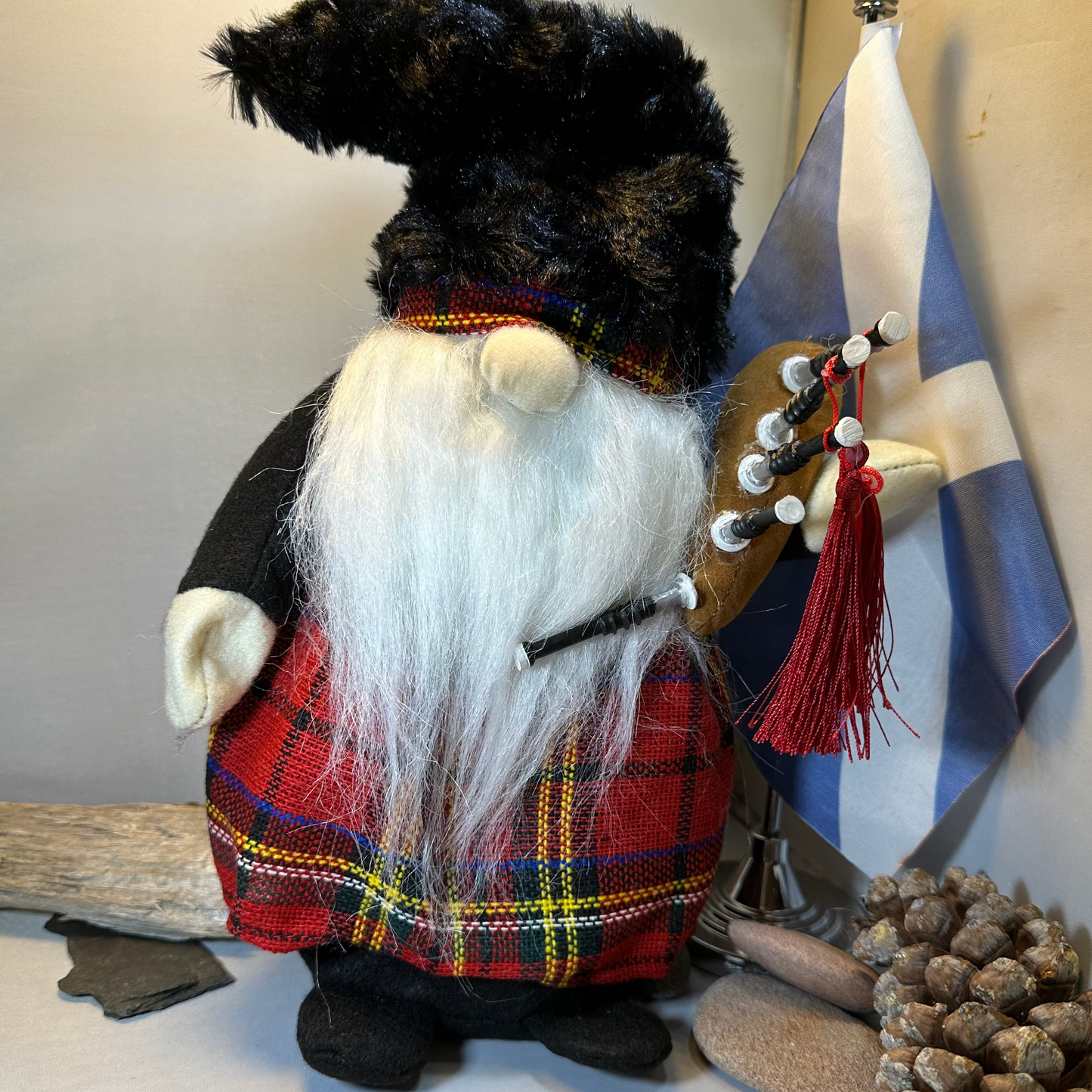Scottish Bagpiper Gnome Gift