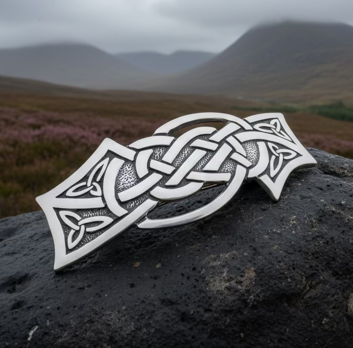 Celtic Wisdom Knot Hair Clip for Women — view 4