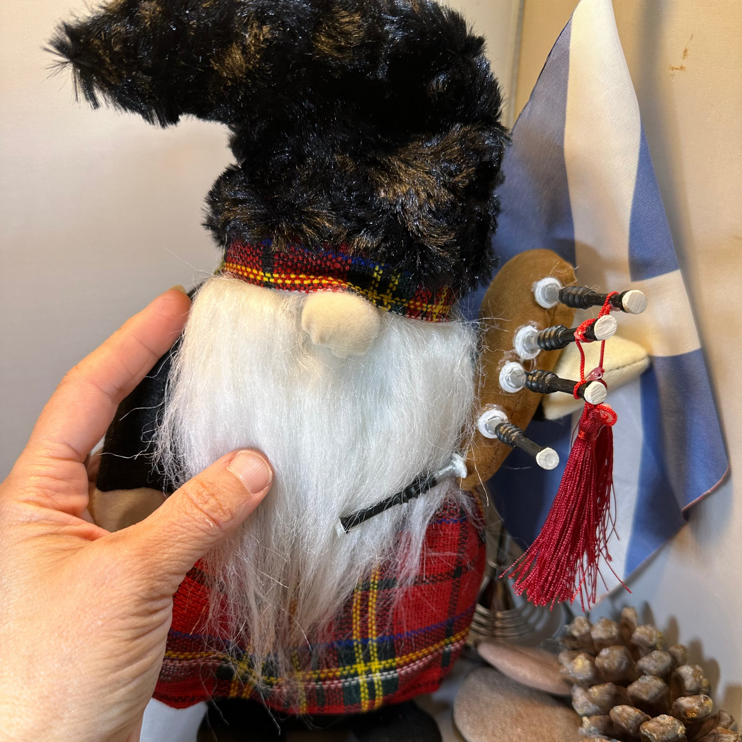 Scottish Bagpiper Gnome Gift