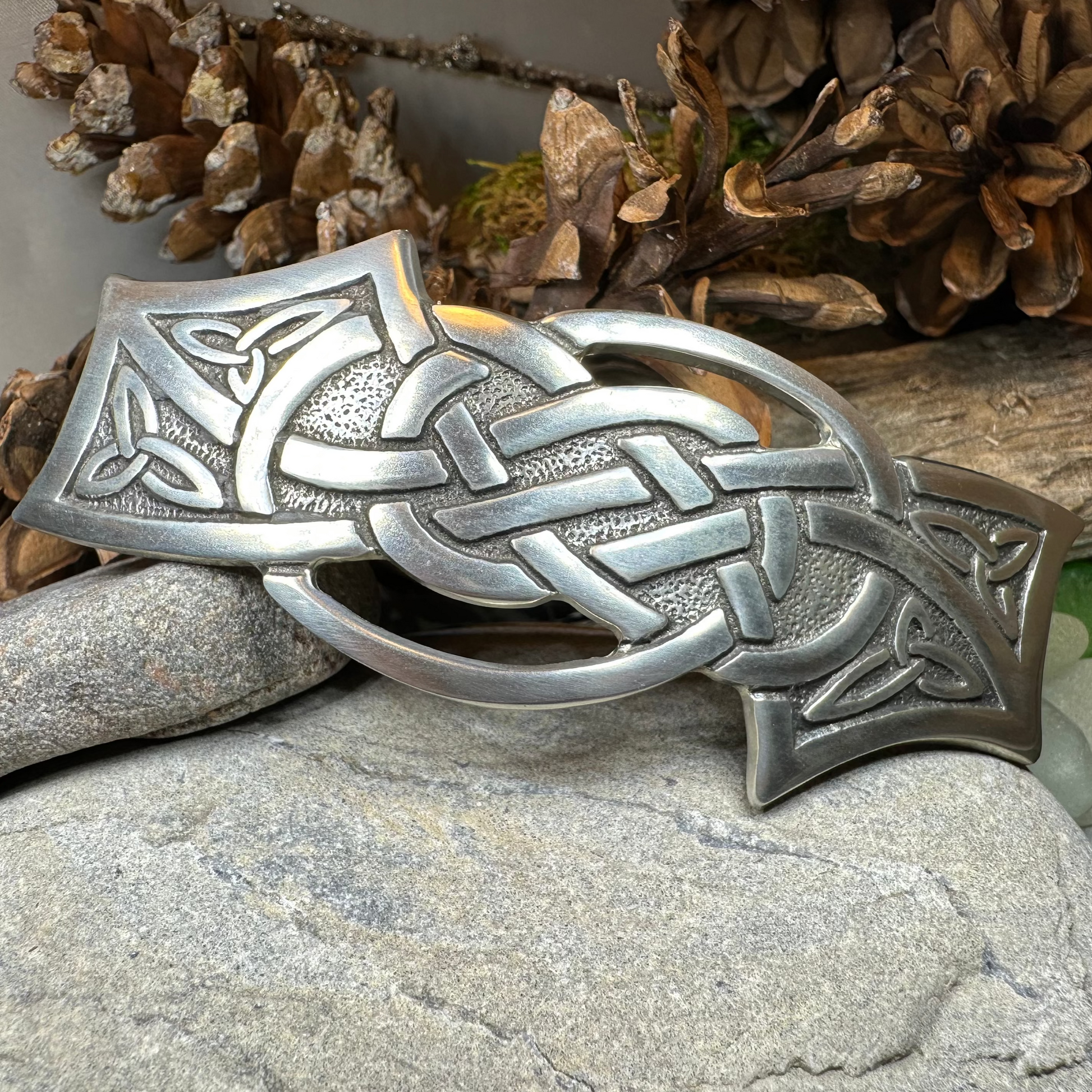 Celtic Wisdom Knot Hair Clip for Women — view 2