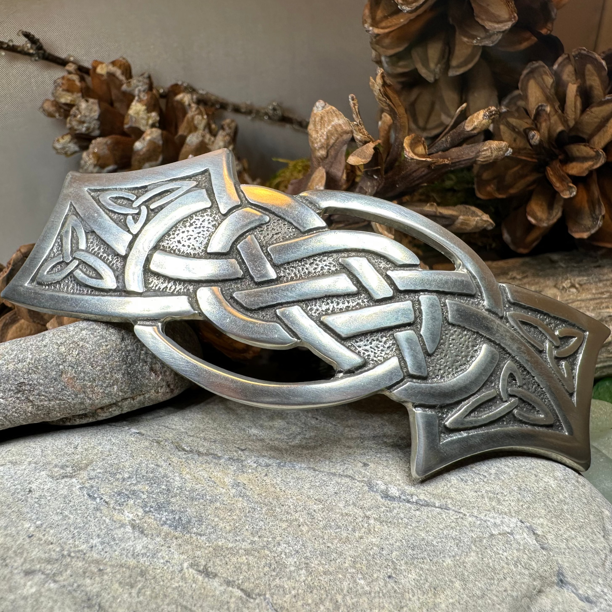 Celtic Wisdom Knot Hair Clip for Women — view 7