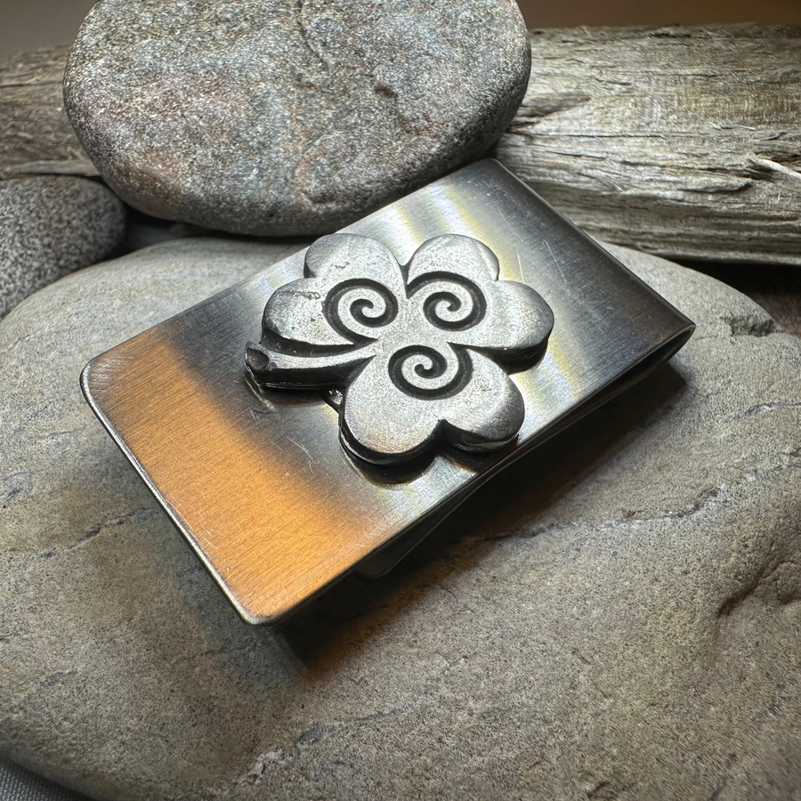 Celtic Shamrock Money Clip