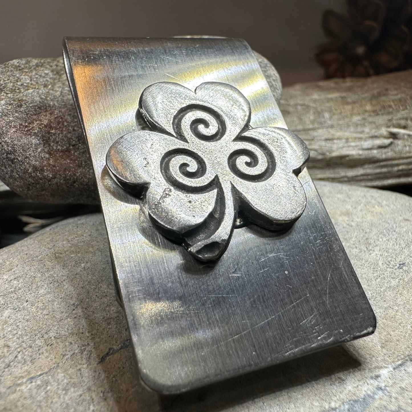 Celtic Shamrock Money Clip