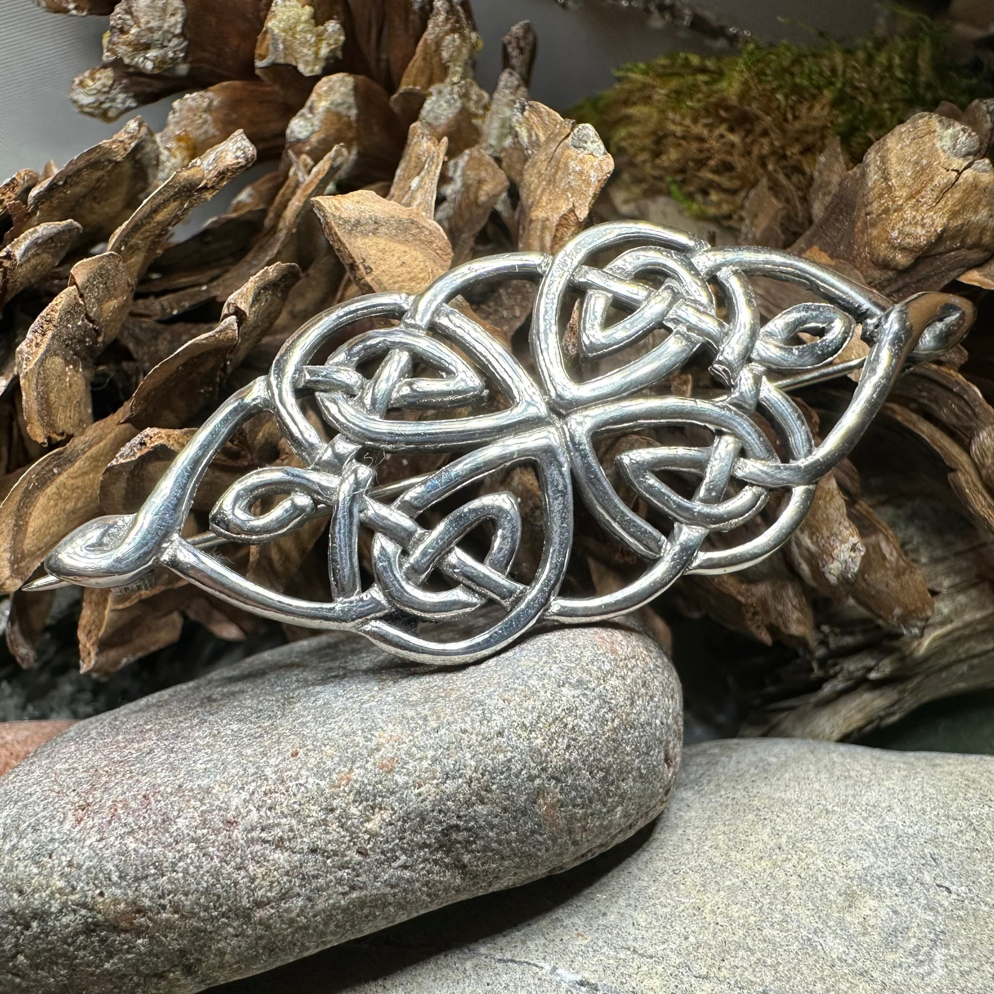 Jenna Celtic Knot Brooch — view 4
