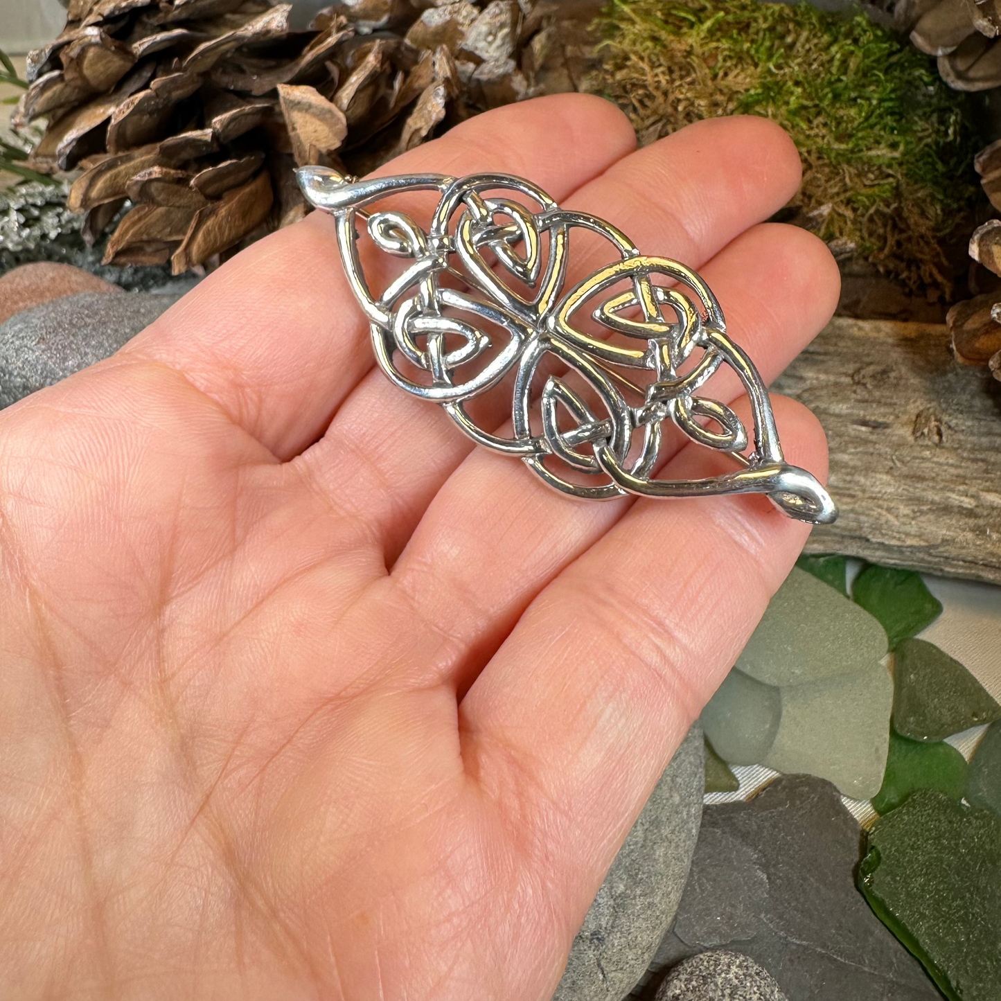 Jenna Celtic Knot Brooch — view 3