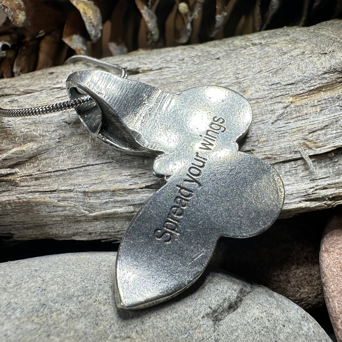 Celtic Butterfly Pewter Necklace