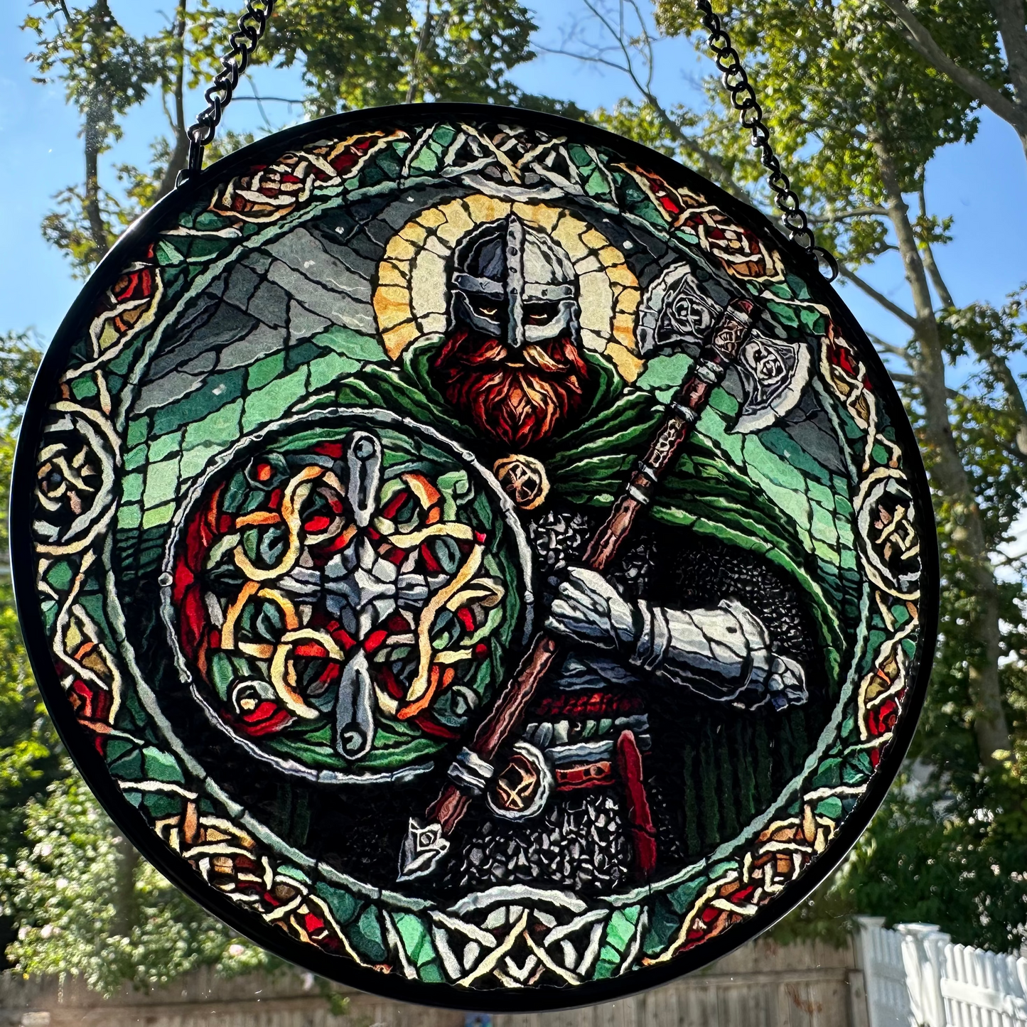 Viking Warrior Suncatcher