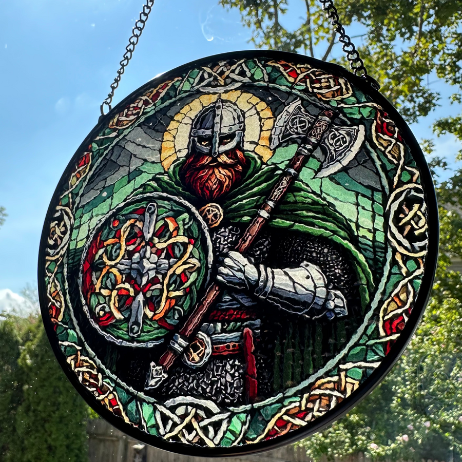 Viking Warrior Suncatcher