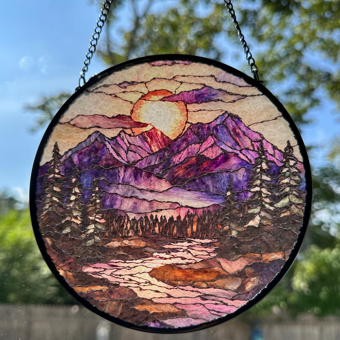 Blooming Heather Highland Suncatcher