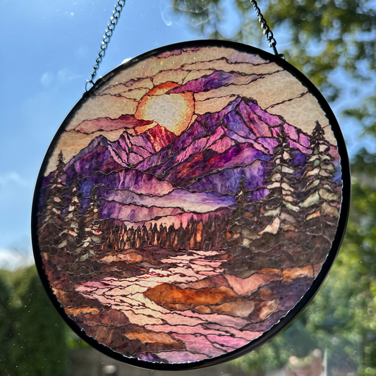 Blooming Heather Highland Suncatcher