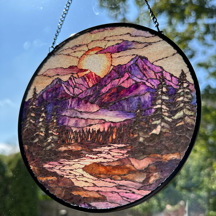 Blooming Heather Highland Suncatcher