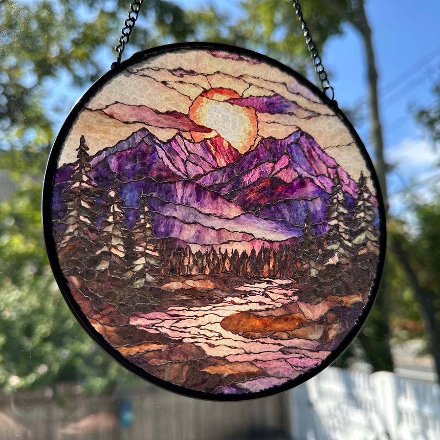 Blooming Heather Highland Suncatcher