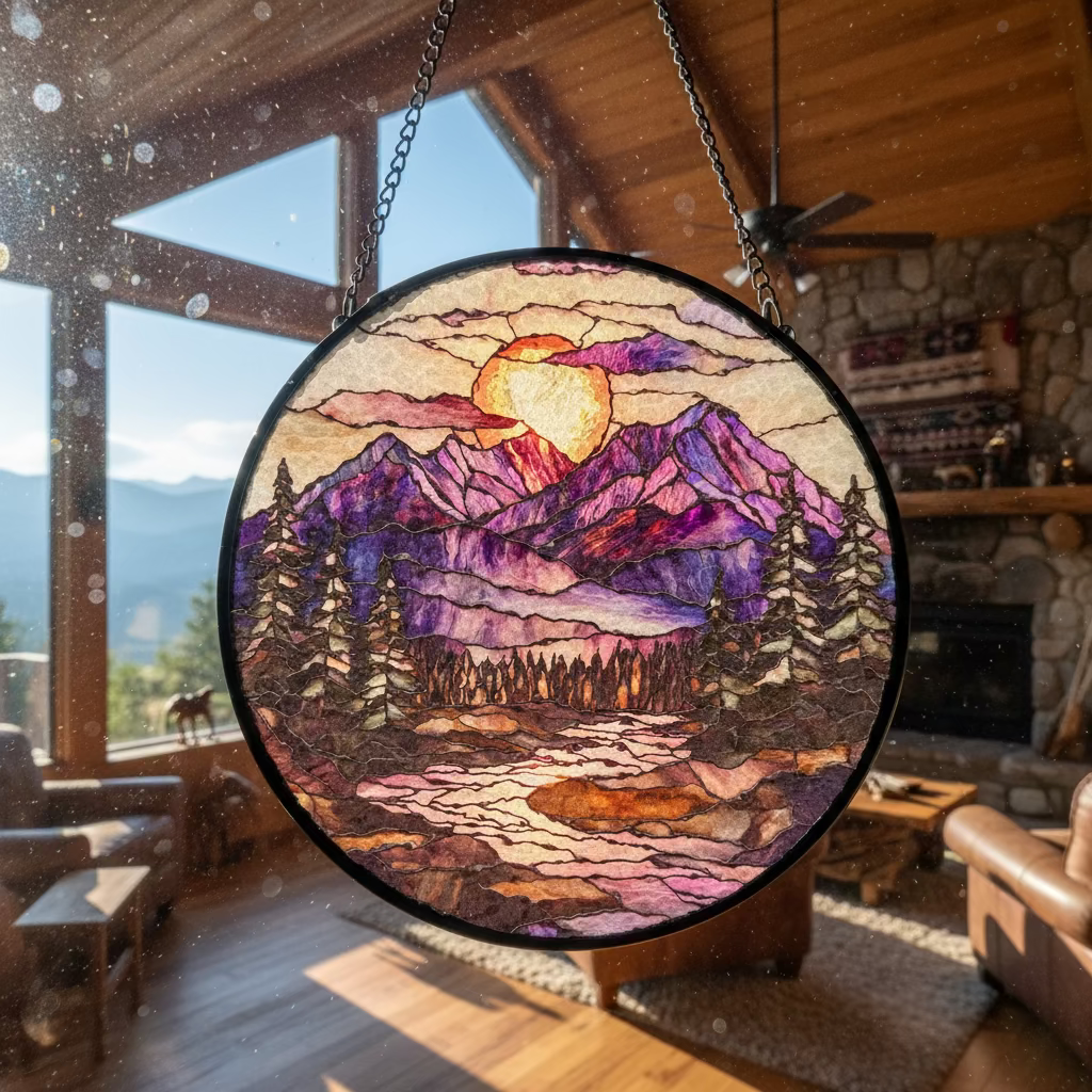 Blooming Heather Highland Suncatcher