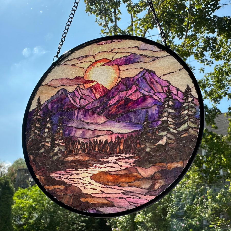 Blooming Heather Highland Suncatcher
